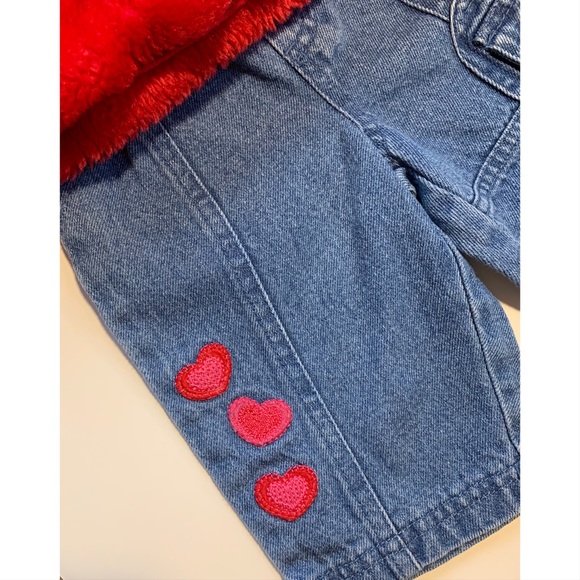 Girls’ Miniwear Faux Fur Vest & Jean Set - Picture 2 of 8